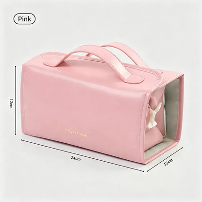 Women's Cosmetic Bag - Foldable, Detachable, Large Capacity Toiletry Bag, Suitable for Travel, Portable, Four-In-One, Handheld