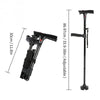 Glorious™ Folding LED Walking Stick with adjustable height and anti-slip base.