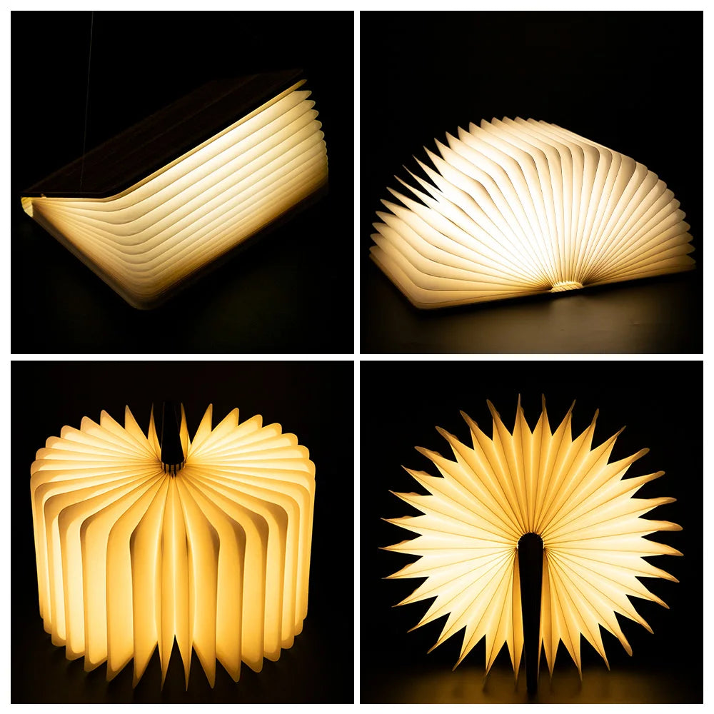 Glorious™  LED Wooden Book Lamp