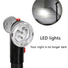 Glorious™ Folding LED Walking Stick with bright LED lights illuminating stairs.